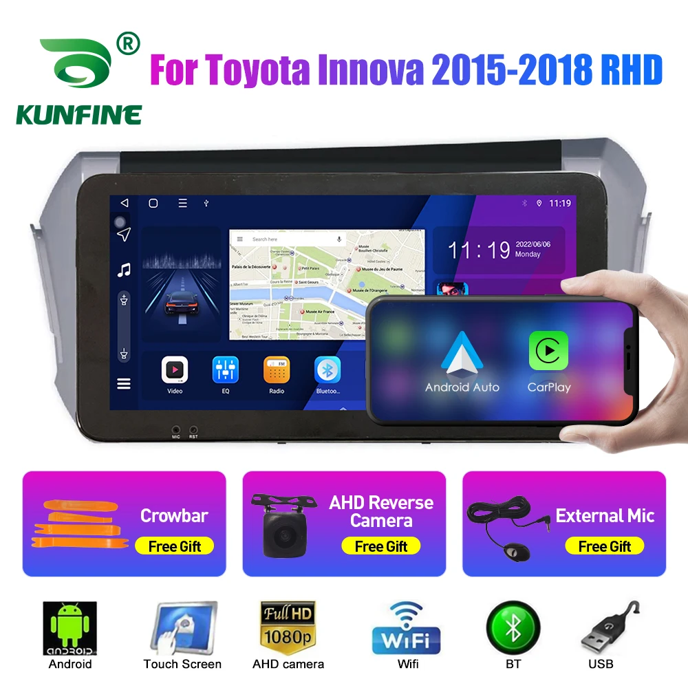 

10.33Inch Car Radio For Toyota Innvoa 15 -18 RHD/LHD 2Din Android Octa Core Car Stereo GPS Navigation Player QLED Screen Carplay