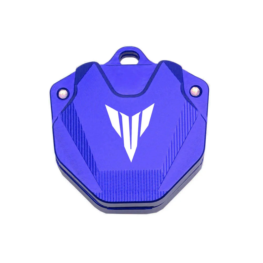 For YAMAHA MT07 MT09 MT03 MT 07 09 03 2013-2019 2021 2022 Motorcycle CNC Aluminum Fabric Badge Keyring Key Case Cover Keychain