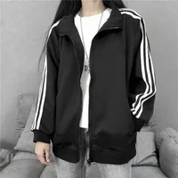 2020 Spring Summer New Women's Loose-fit Belted Jacket Korean Style Thin Cloth Baseball Uniform Trendy Fashion