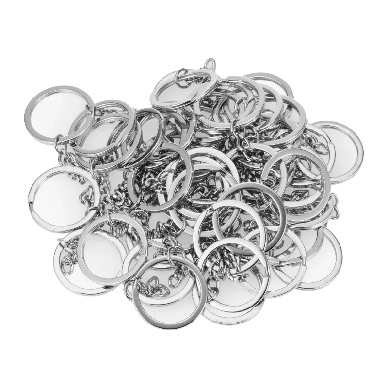 100PCS Blank Plastic/Metal Button Making Supplies 44mm 58mm For DIY