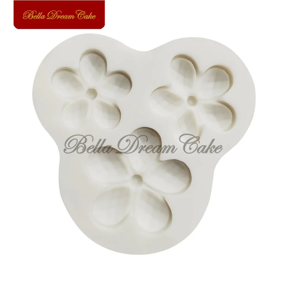 

3D Mini Gem Flower Design Silicone Mold Fondant Chocolate Mould DIY Cupcake Clay Model Cake Decorating Tools Kitchen Bakeware