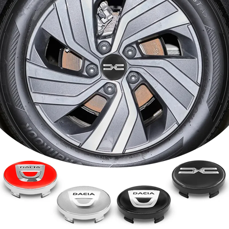 4Pcs 60mm Car Wheel Hub Center Caps Rim Cover Badge Emblem For Dacia Duster Logan MCV Sandero Stepway Dokker Lodgy Accessories car wheel hub covers
