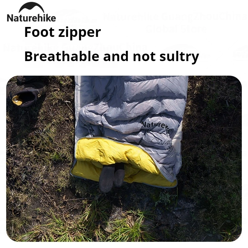 Naturehike CW400 Sleeping Bag Winter 650FP Duck Down Hooded Hiking