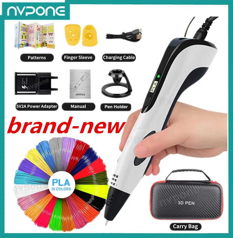 3D Printing Pen for Children with PLA Filament Portable Travel Case 3d printing pen