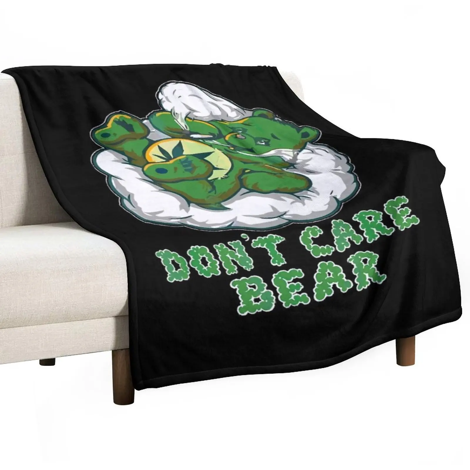 

Funny Bear Smooking Weed Throw Blanket Bed linens Blanket For Baby