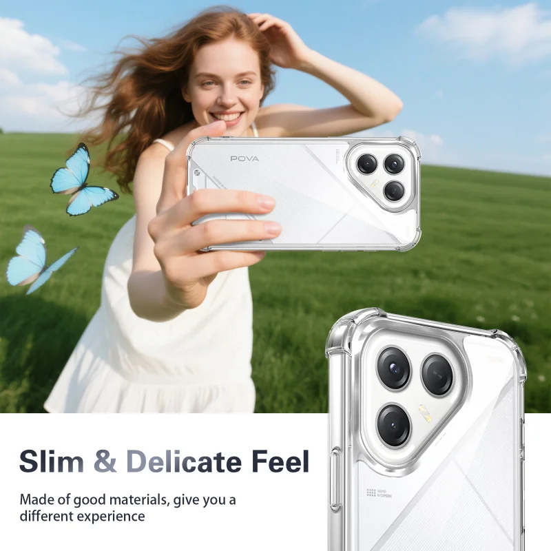 Durable Four-Corner Anti-Fall Clear Protective Case