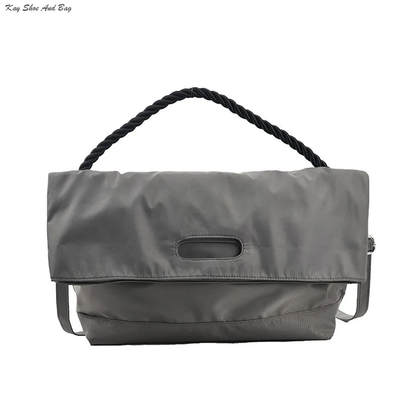 

Oxford Cloth Shoulder Bags For Women 2023 Designer Handbag Pure Color Large Capacity Shopper Totes Female Crossbody Hobos
