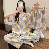 Wearable short-sleeved Superior sense Summer New Cute Simple Leisure Breathable Comfortable Loose Fashion Women's Homewear 1