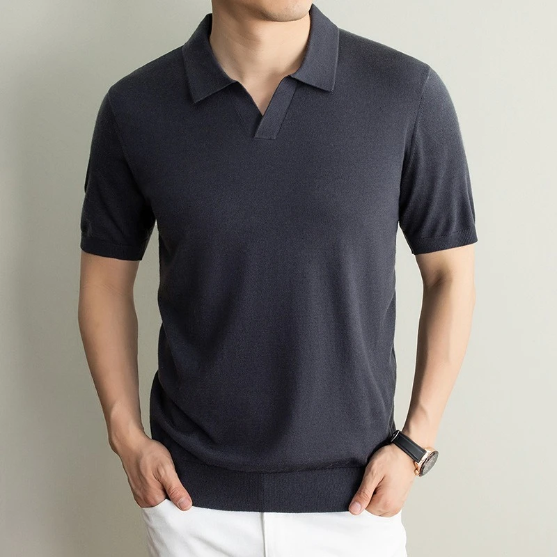 Polo da Uomo 2026 Primavera Estate Nuova Collezione Maglia a Collo con Risvolto Traspirante Manica Corta T-Shirt Uomo - immagine 4