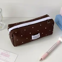 Elegant Solid Color Large Capacity Stationery and Makeup Organizer (A6)