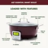 Elite Essential Smart Electric 6QT Skillet Pot,Sear Saute Stir-Fry and Cook Rice, Healthy Ceramic Nonstick and Dishwasher Safe P 4
