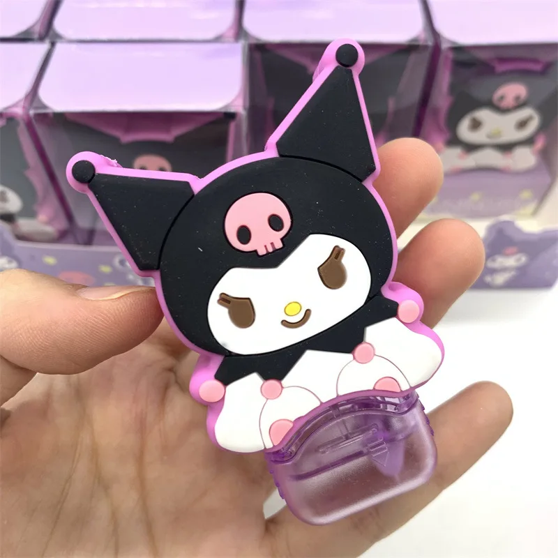 4pcs Hello Kitty Kuromi Melody Student Correction Manual 8m*5mm Double Sided Adhesive Dots Glue Tape School Stationery Supplies