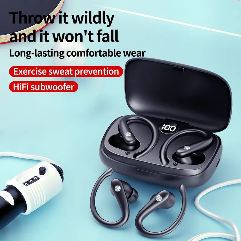 

TWS Ear Up Bluetooth Earphones Wireless Non In Ear Two Ear Sports Running Long Range