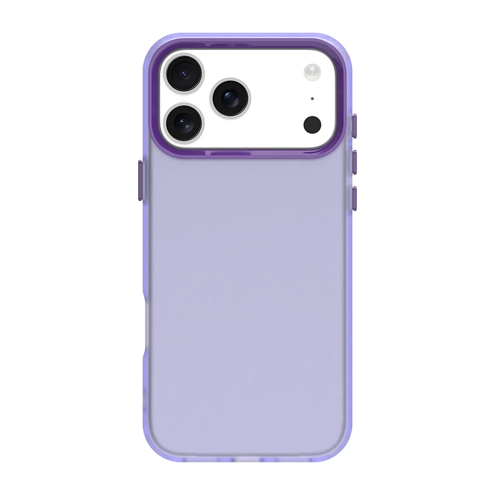 Sleek Solid Color Shock-Resistant Protective Phone Case