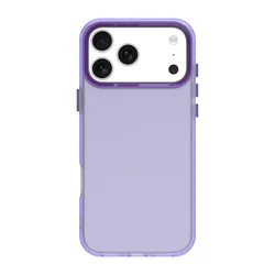 Sleek Solid Color Shock-Resistant Protective Phone Case for iPhone 17 Pro (PURPLE)