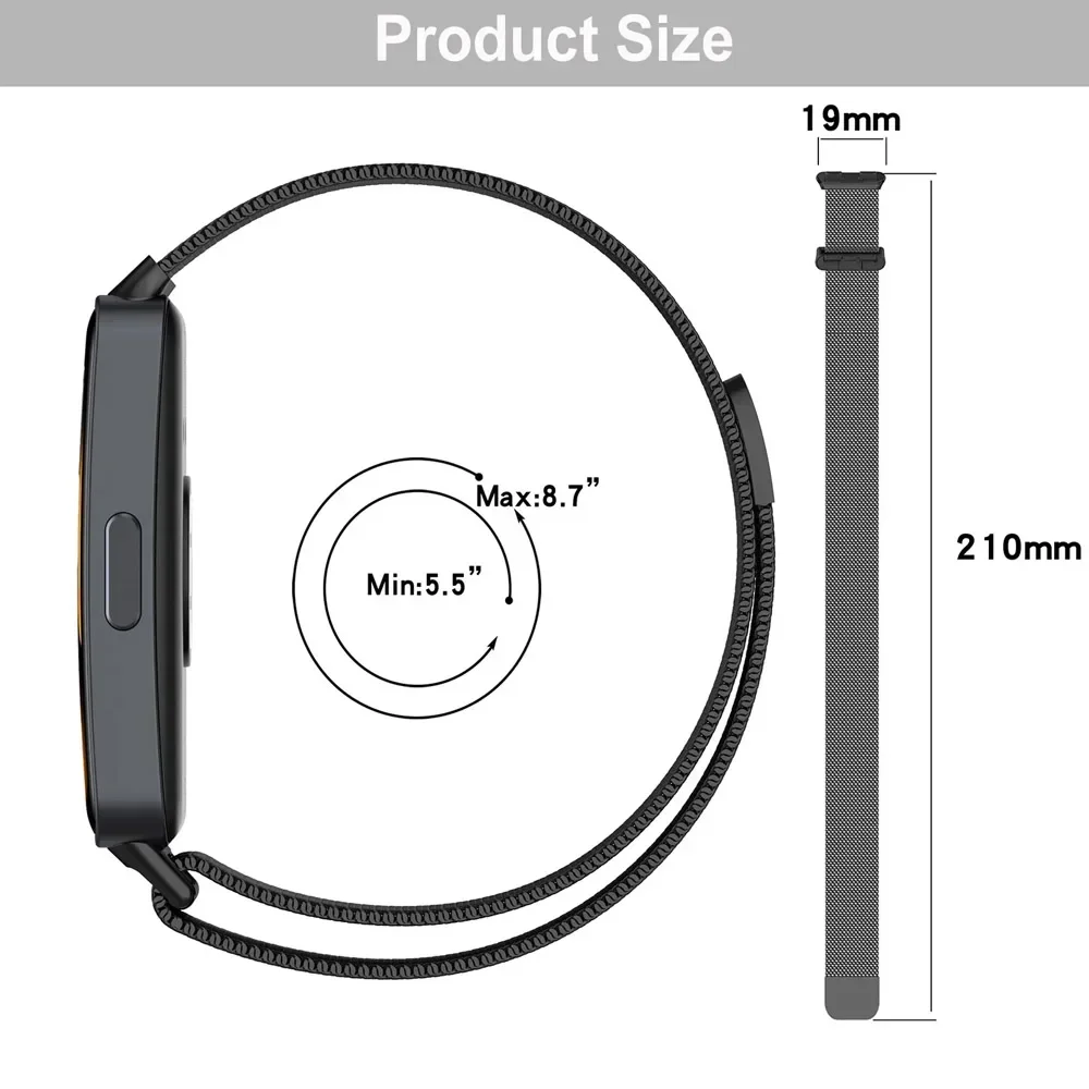 Magnetic Milanese Loop Metal Strap
