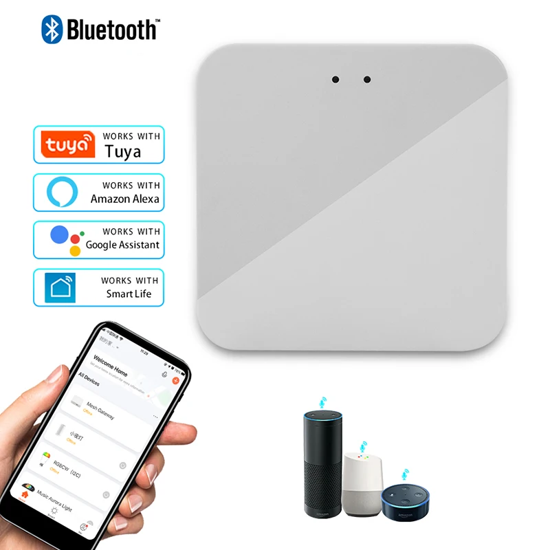 Tuya Smart Multi Mode Gateway ZigBee WiFi Bluetooth Hub Bridge Smart Home Control Smart Life APP Alexa Google Home Voice Control