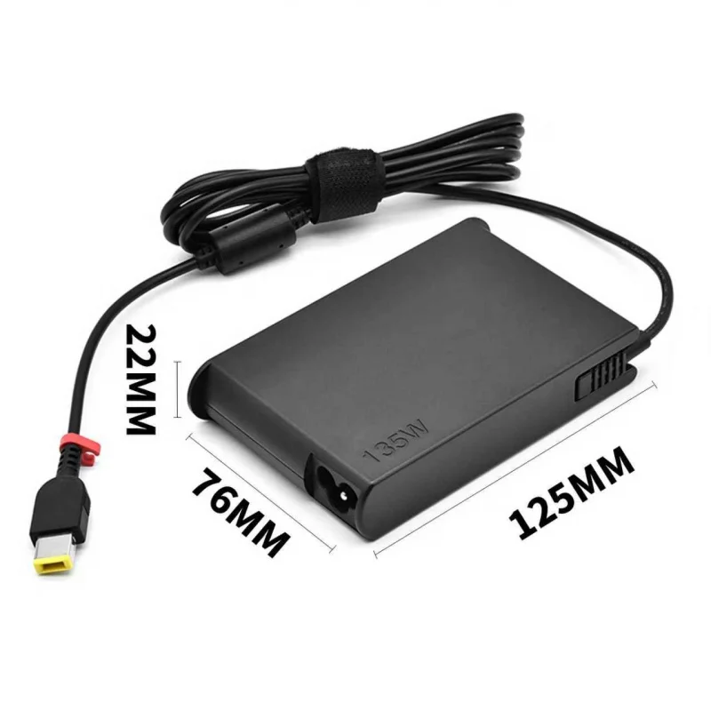 노트북 어댑터 135W 20V 6.75A USB 노트북 충전기 레노버 T440p Y50-70 R720 Y700 T540p P51 P52 S5 ADL135NLC3A 전원 공급 장치