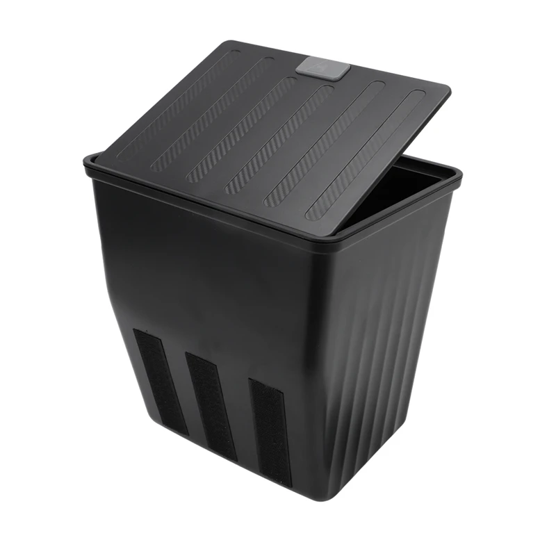 Rear Seat Press Type Trash Can for Tesla Model Y Front Door Organizer Storage Box Interior Storage Auto Modification Accessories