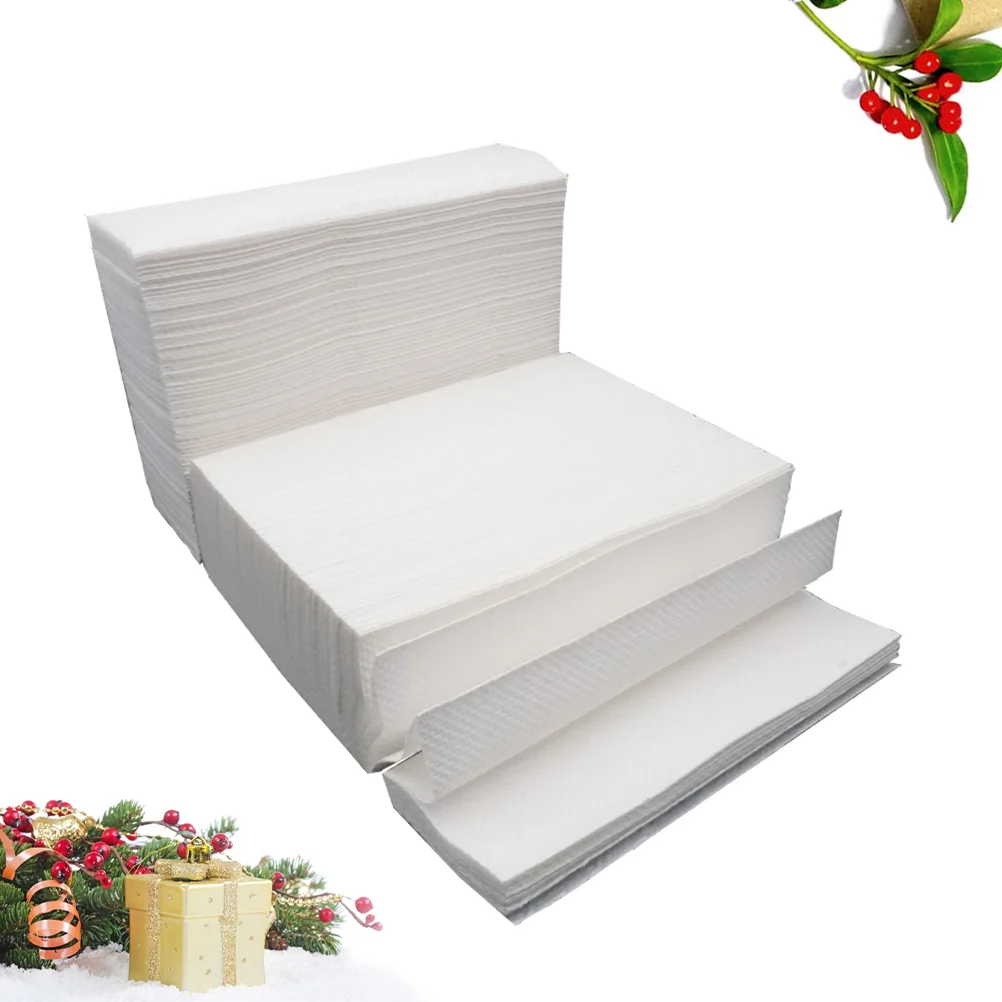 

400 Paper Towels Skin- Friendly Household Paper Tissue For Kitchen Home ( White )
