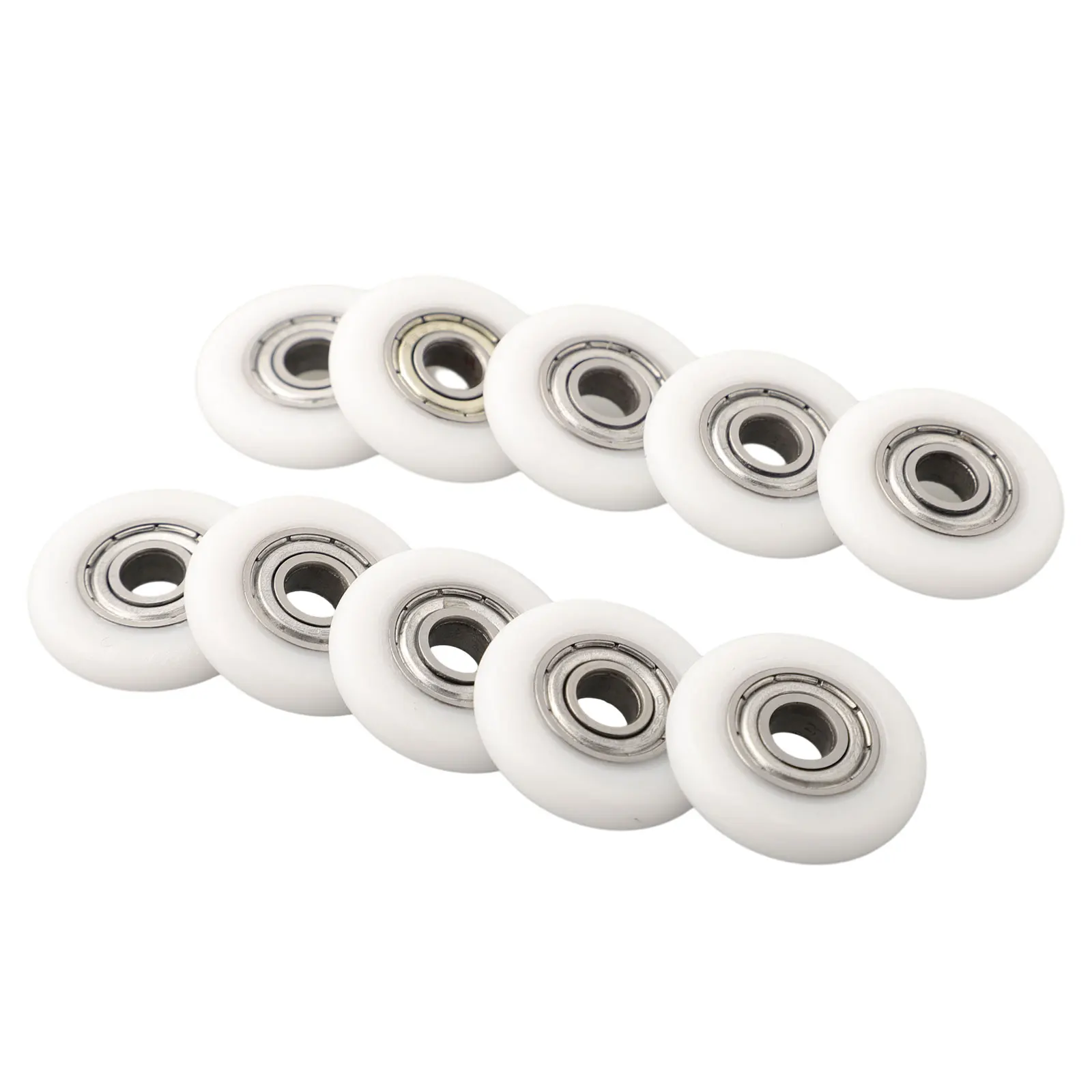10Pcs Shower Door Rollers Pulley Bathroom Sliding Glass Door Replacement Enclosures Bathroom Bearing Fasteners Hardware