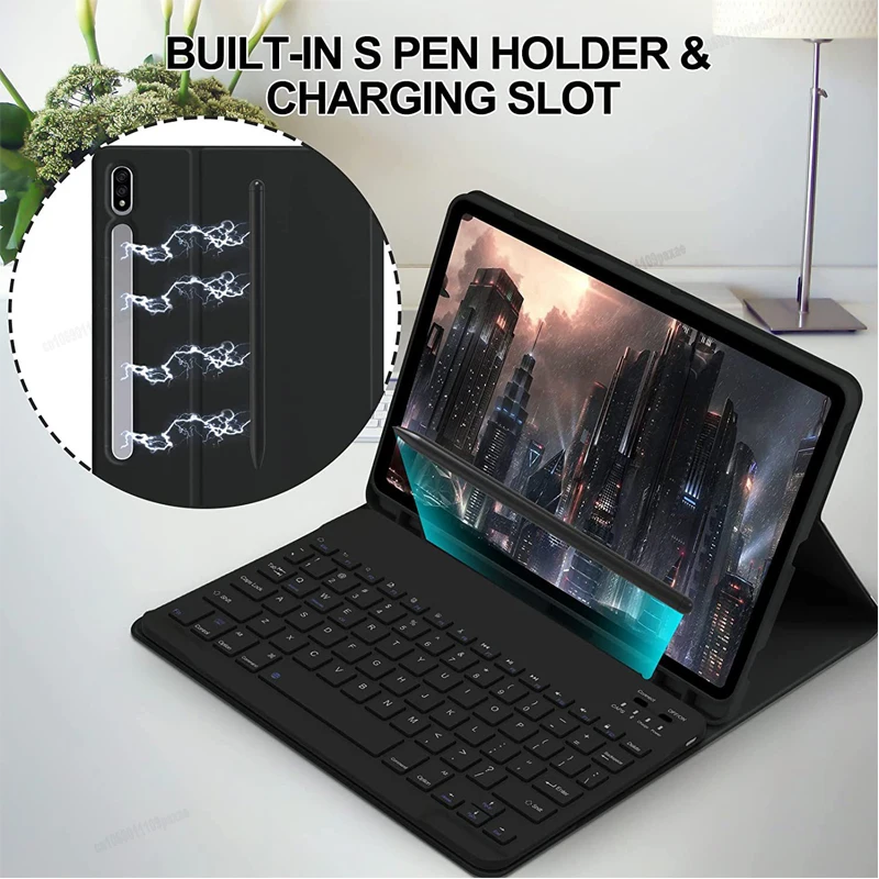Premium Keyboard Case for 12.4-Inch Tablets - Magic Cover Edition