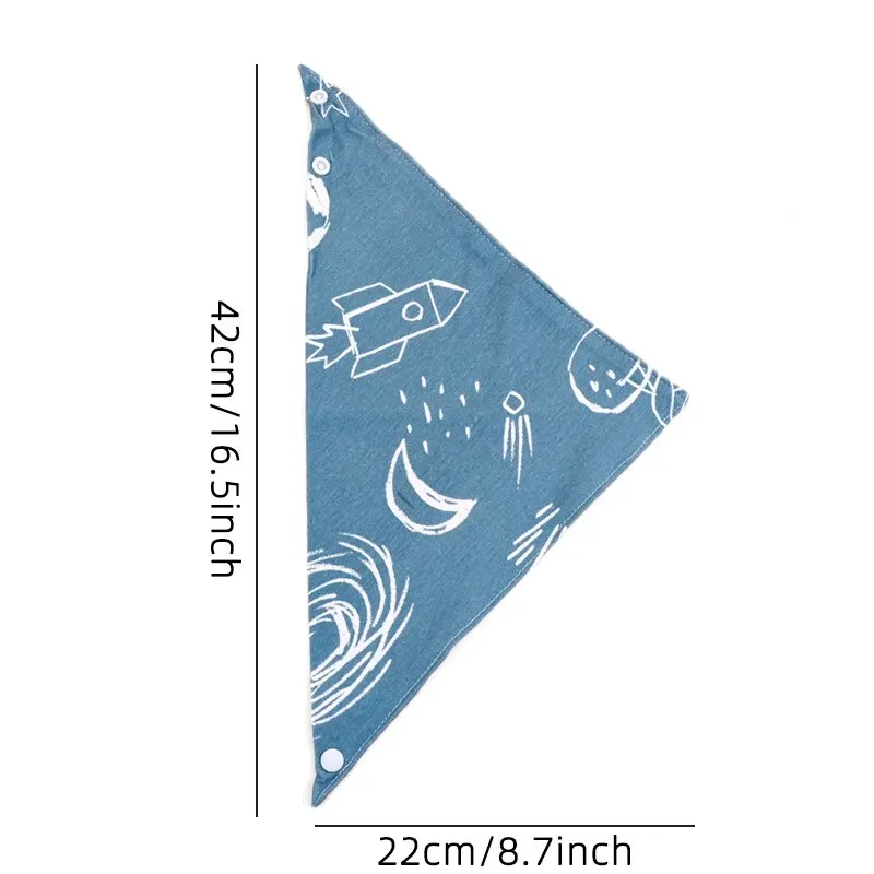 5pcs Cartoon Cotton Bibs 6