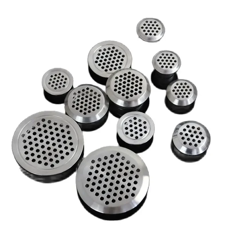 Stainless Steel Round FLAT Shape Mesh Cut Dia.19mm/25mm/30mm/35mm/53mm Wardrobe shoe Cabinet Ventilating Mesh Hole Air Vents