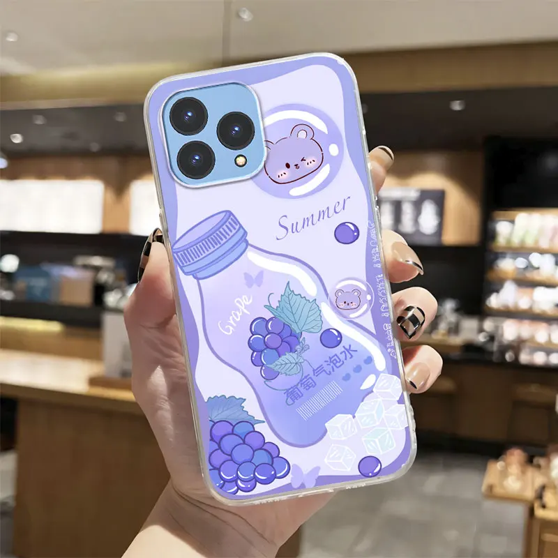 Luxury Transparent Shockproof Silicone Phone Case with Marble Flower Design