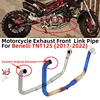 Slip-On For Benelli TNT125 TNT 125 2017-2022 Motorcycle Exhaust System Moto Escape Front Mid Link Pipe Connect Original Exhaust