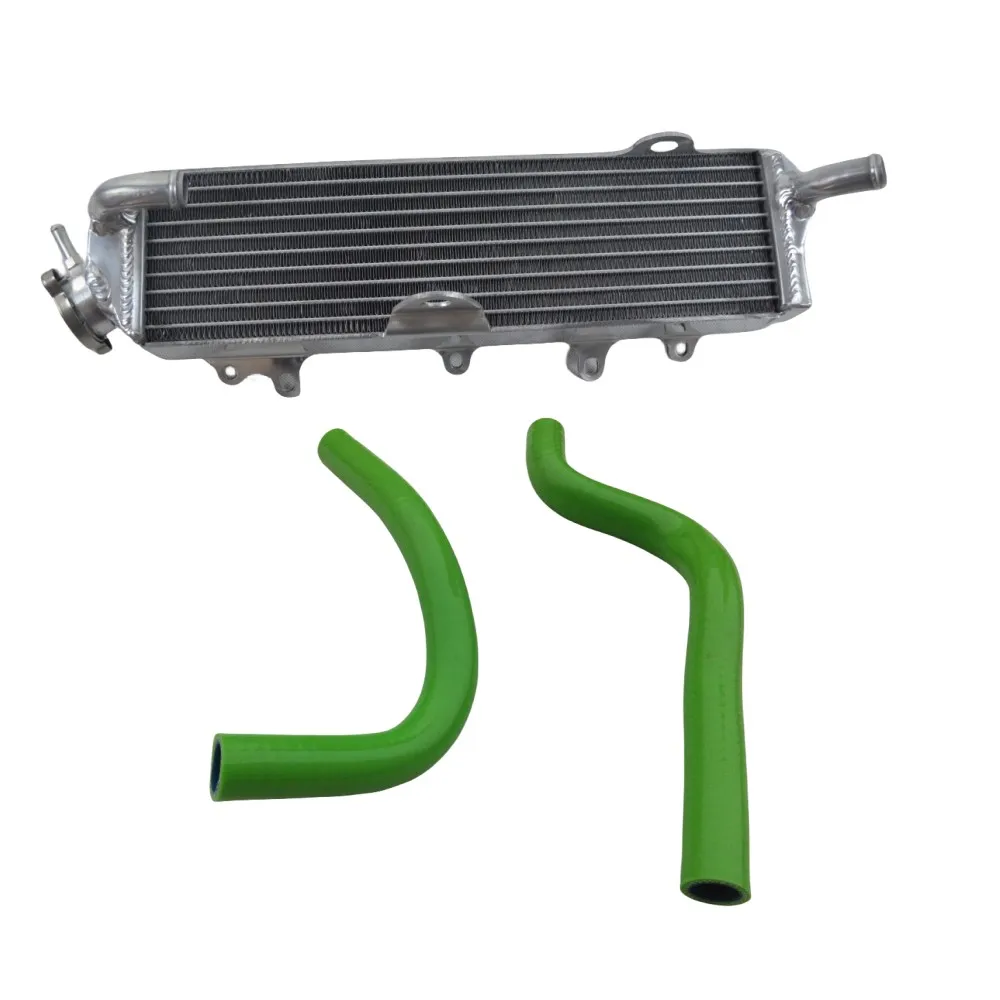 

For Kawasaki KX125 1987-1989 KX 125 Silicone Radiator Hose and Aluminum Radiator Cooler Cooling Coolant 1987 1988 1989