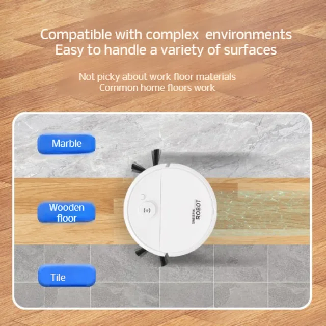 Home Sweeper Intelligent Vacuum Cleaner Automatic Suction Mop AllinOne Sweeping Robot 3-in-1 New Household Sweeper Vacuum 5
