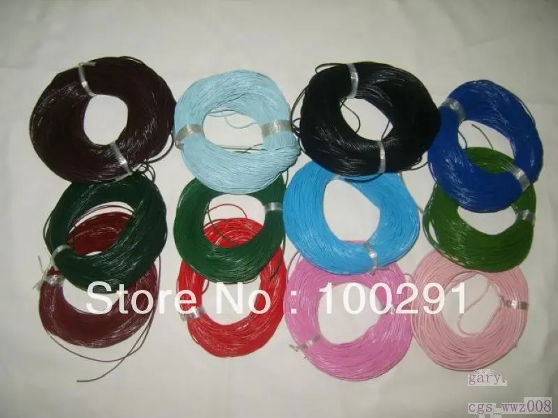 100M (2MM)THE TOP LAYER OF LEATHER  MULTI  COLOR HOT ON SALE REAL COW LEATHER  CORD