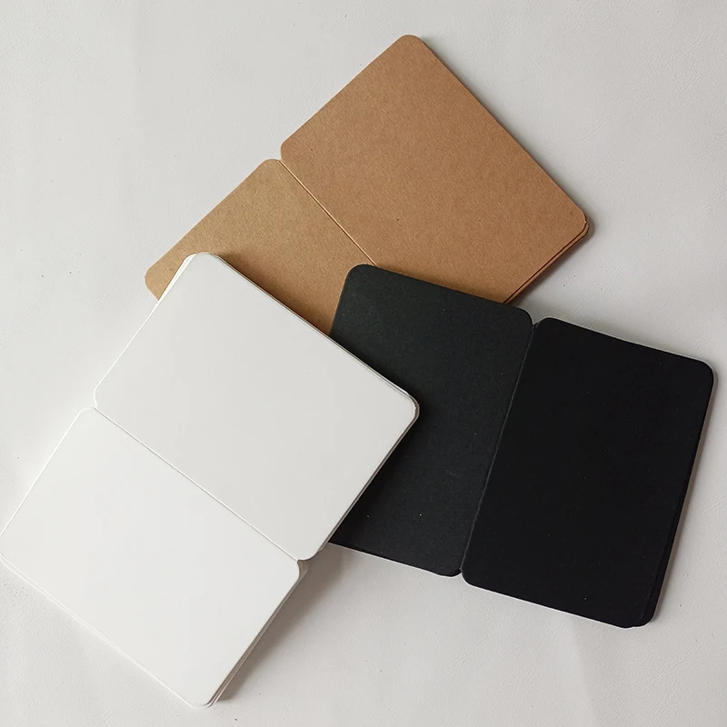 10Pcs Blank Cards 10x14cm Foldable Invitations for Wedding Guest Business Birthday Party DIY Kraft Paper Tags Gift Listing Card
