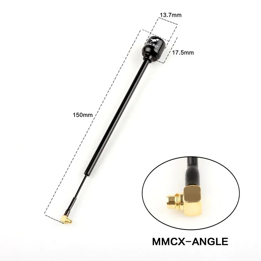 HGLRC 5.8G Long Range FPV Transmitter receiver Antenna RHCP LHCP SMA IPX MMCX 2.5dBi 150mm for RC Racing Drones Accessories