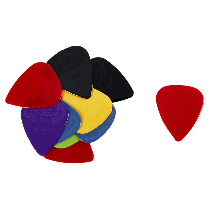 10PC 0.58/0.71/0.81/0.96/1.2/1.5mm Anti-slip Nylon Guitar Pick Non-slip For Acoustic Electric Guitarra Ukulele Accessories