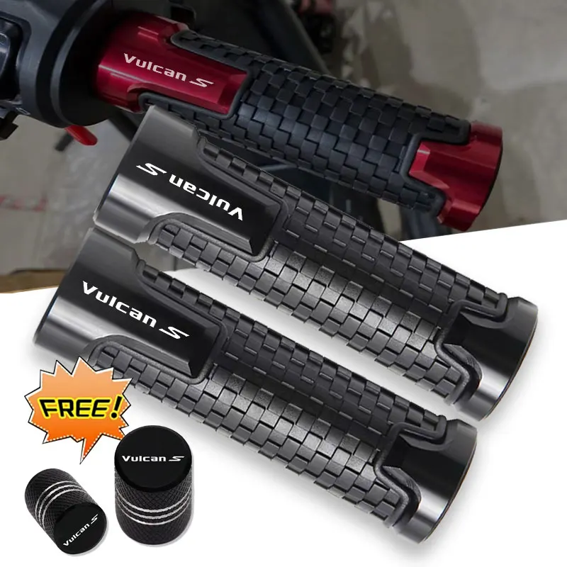 

For Kawasaki VULCAN S VulcanS 650cc 650 CC With Logo 7/8 "Motorcycle Accessories CNC Handlebar Grip handle bar Motorbike grips