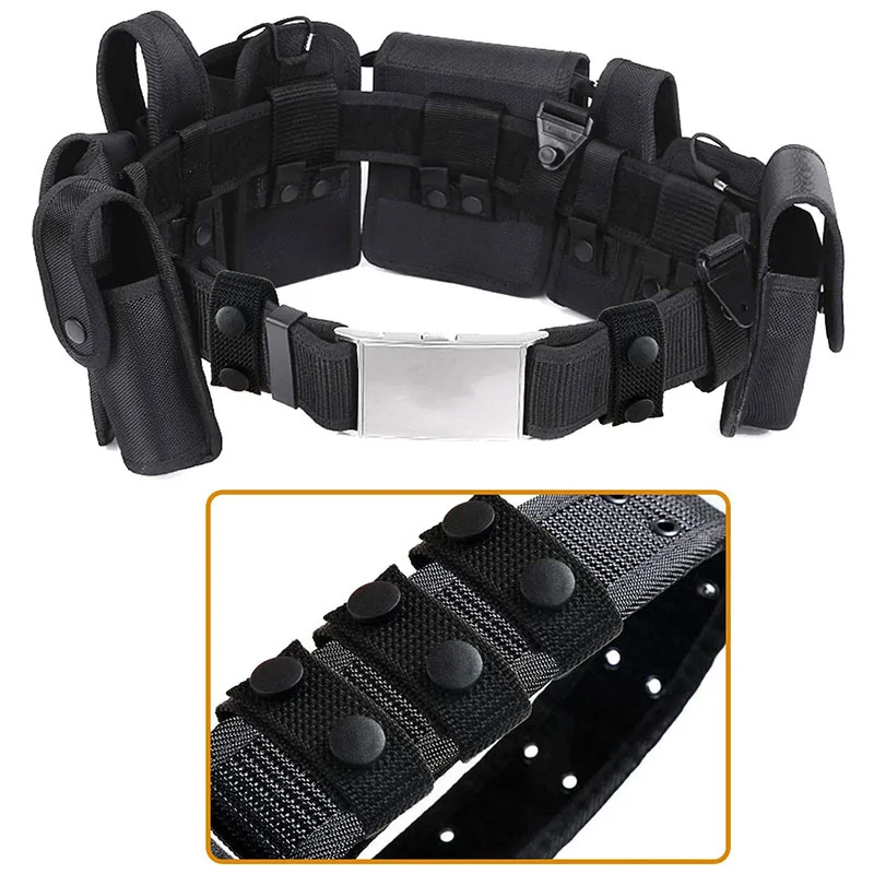 10 Stück Nylon Gürtelhalter - Duty Belt Keeper Mit Doppel-Druckknöpfen