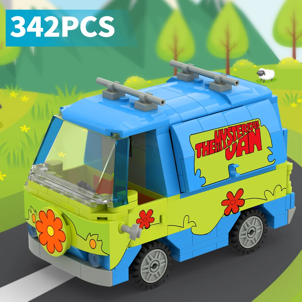 MOC Mystery Machine Building Block Car Kit — 6