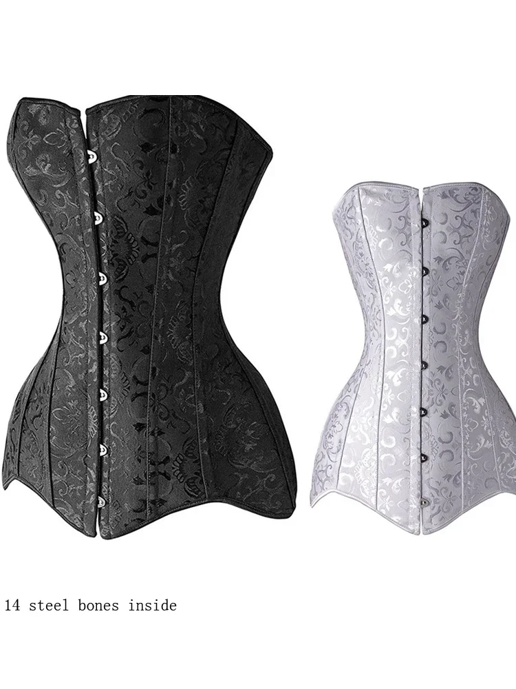 wholesale-price-corset-long-torso-sexy-clothing-korse-jacquard-steel-boned-bustier-6xl-plus-size-korsett-women-steampunk-gorset