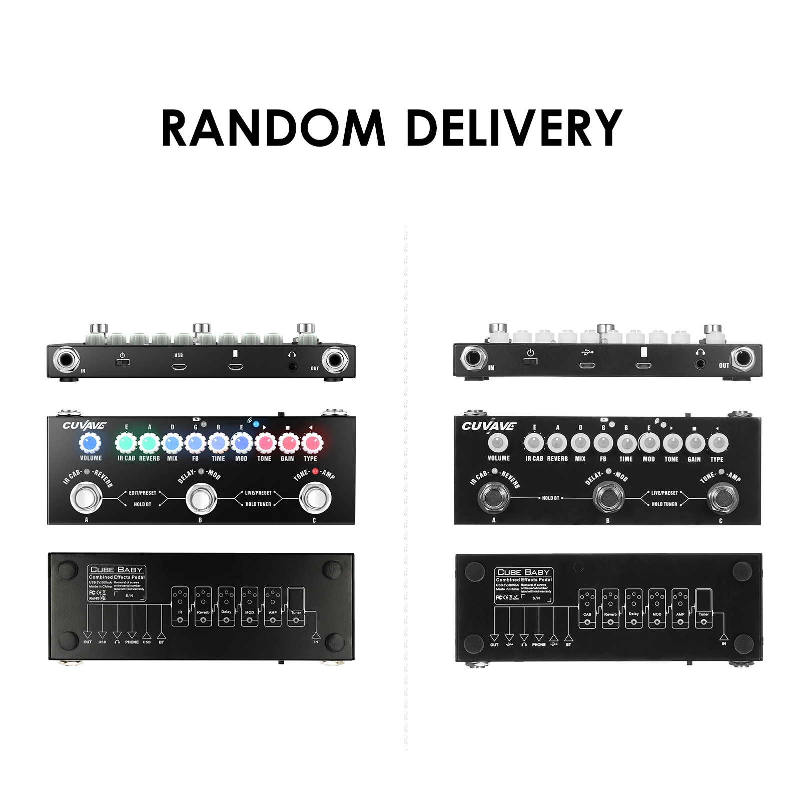 Funien CUBE BABYポータブル多機能エレクトリックギターコンバインドエフェクトペダル内蔵バッテリーと 電話録音ワイヤレス音楽再生オーディオインターフェース機能 Funien CUBE BABYポータブル多機能エレクトリックギターコンバインドエフェクトペダル内蔵バッテリーと 電話録音ワイヤレス音楽再生オーディオインターフェース機能