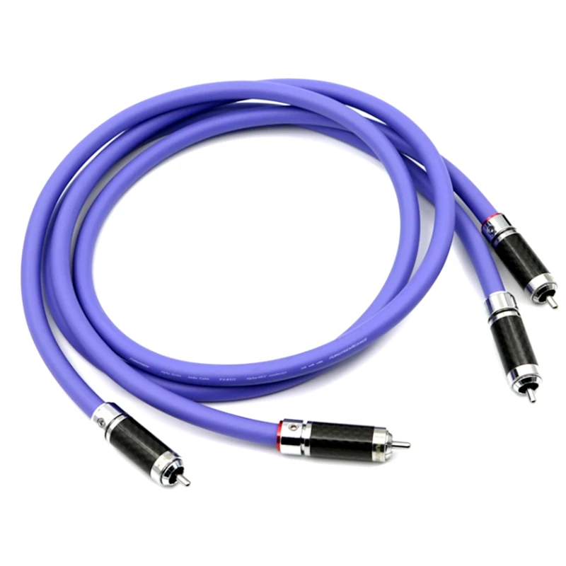 

Furutech FA-αS22 OCC RCA Signal Cable Carbon Fiber Rhodium Plated RCA Plug HiFi Audio Amplifier Signal Cable