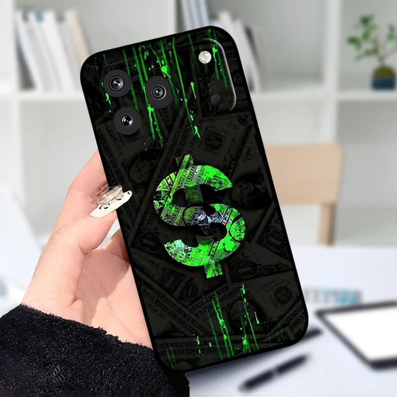 Silicone Soft Phone Case with Cool Wolf Design - Protective Bumper Shell