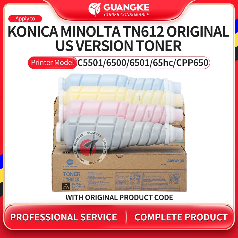 A0Vw135 A0Vw335 Versione Usa Tn 612 Tn612 Cartucce Di Toner Per Konica Minolta Bizhub C5500 C5501 C6500 C6501 65Hc Cpp650 Cmyk