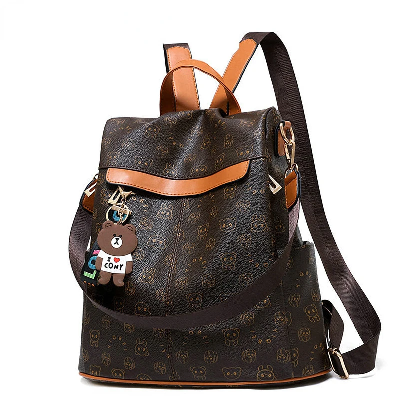 

Anti-theft Leather Backpack Women Stylish Shoulder Bag Travel Female Backpacks School Girl Feminina Backpack for Women Mochila