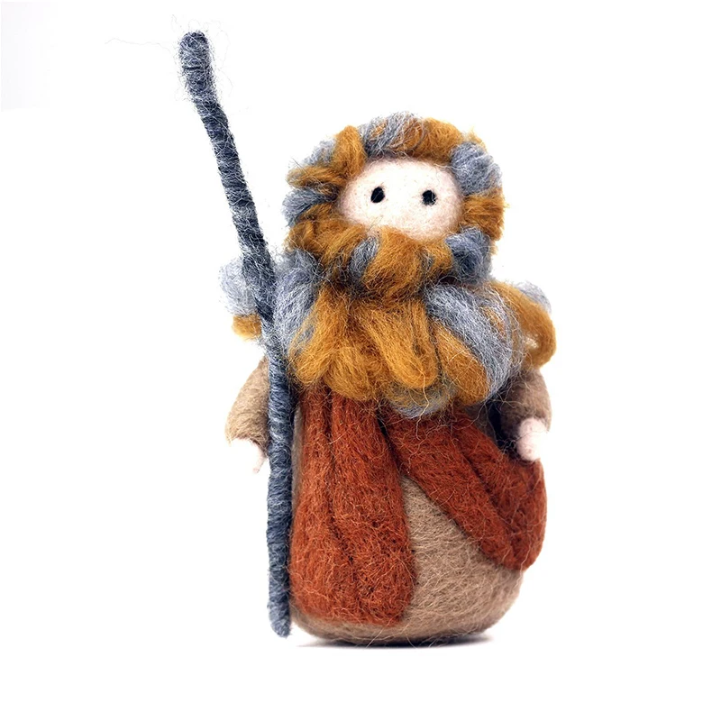 Christmas Wool Felting Kit With Needle Instruction And Gift Box For Doll Making DIY Handmade Craft Accessories Tools Set