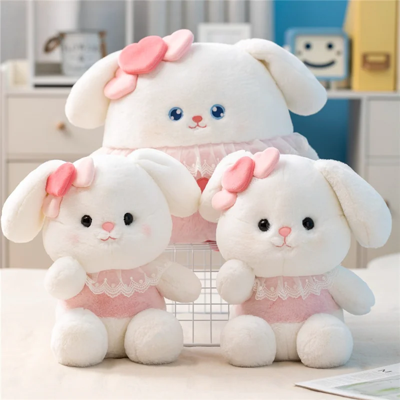 

Cute Round Fatty Rabbit Plush Toy High Quality Anime Stuffed Bunny Plushies Doll Throw Pillow Kawaii Soft Kids Toys Room Decor