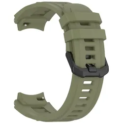 Enhanced Silicone Sports Replacement Wristband Bracelet - Amazfit T - Rex 3 Pro (Army green)