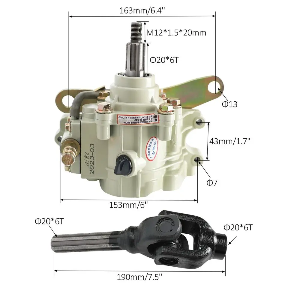 TDPRO ATV Reverse Gear Box Assy Transmission for 150/200/250/300cc ATV Quad Go Kart quad