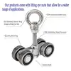 Taller Strut Channel Trolley Assembly Heavy Duty Sliding Door Linear Guide Bearing Top Mounted Channel Steel Shaft Hanging Wheel 2